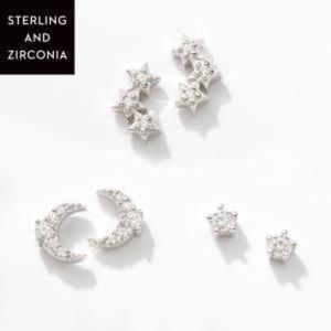 Touchstone Crystal Celestial Earrings (Set of 3)